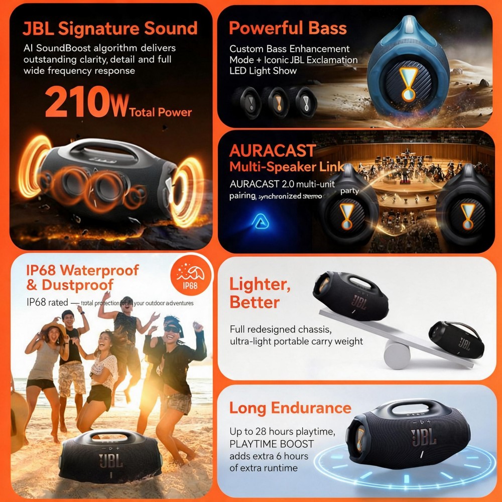 JBL Boombox 4 Bluetooth Speake - огляд і ціна Jbl Speaker Flip 6