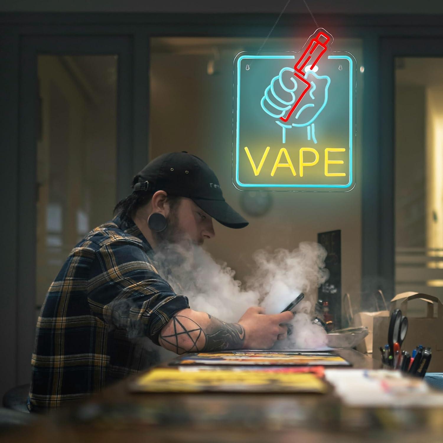 VAPE Neon Sign USB Dimmable LE - огляд і ціна Vaping Store